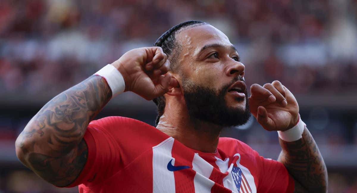 Memphis viene cumpliendo cuando juega en el Atleti y tiene oportunidad de estar en el once titular contra el Inter por la Champions League. /EFE