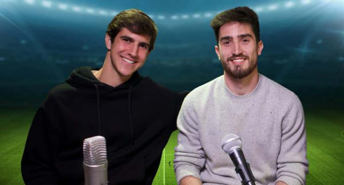 Miki Muñoz y Mario Sanjurjo, creadores del podcast Offsiders./@Offsiders_PRJ