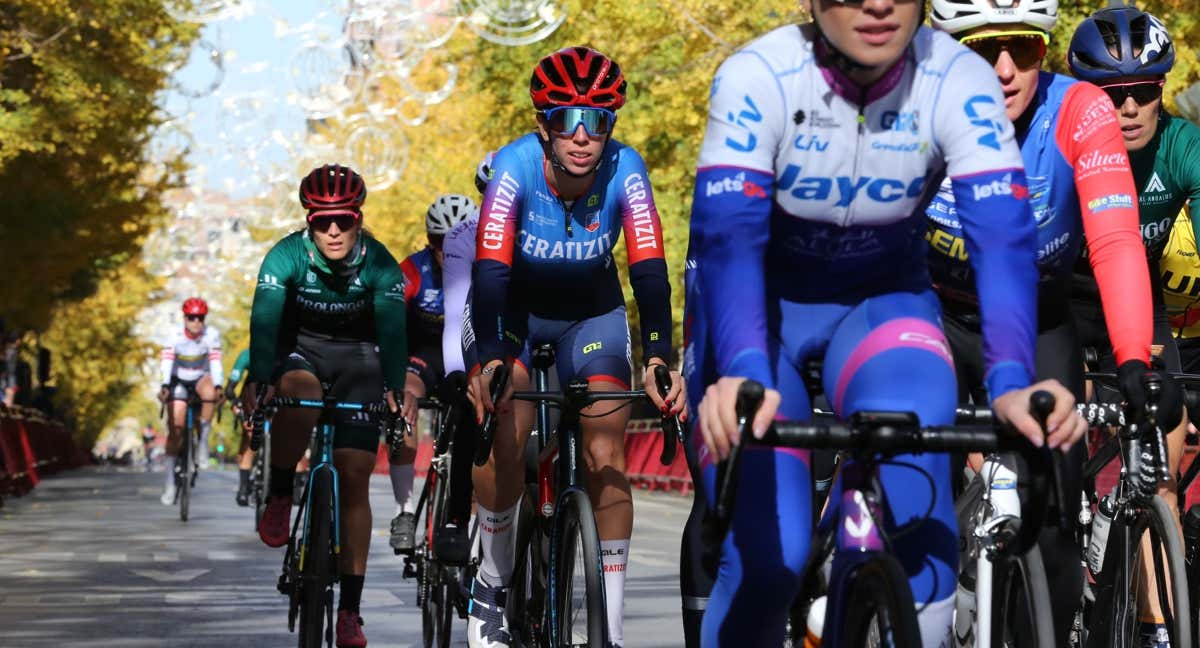 Sandra Alonso (Ceratizit-WNT), durante la primera edición de Reinas de la Alhambra. /ÁLVARO GARCÍA HERRERO