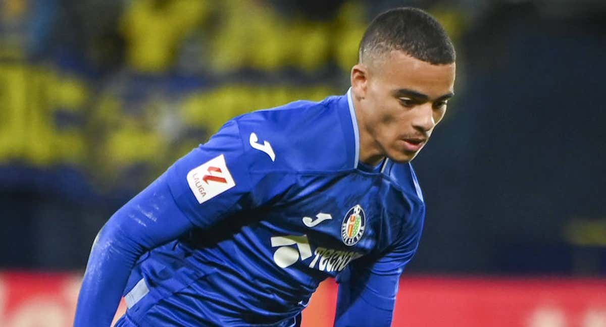 Mason Greenwood está jugando cedido en el Getafe.