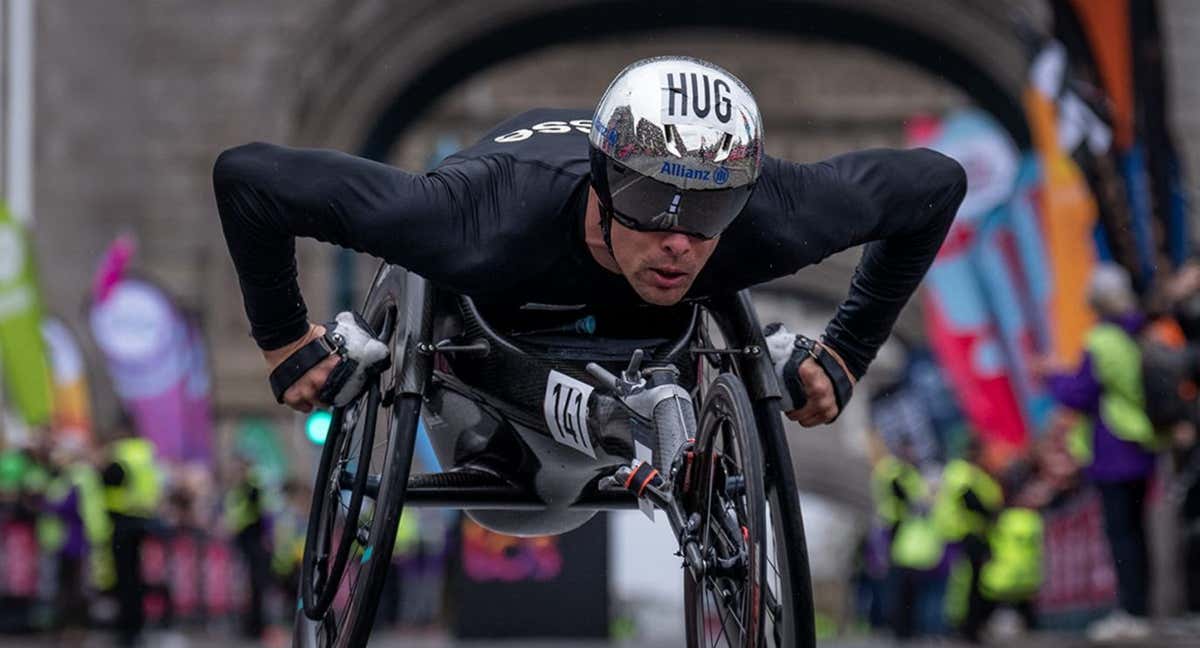 Marcel Hug, maratoniano paralímpico número uno del mundo. /TCS London Marathon