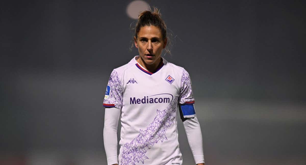 Vero Boquete, en un partido con la Fiorentina.