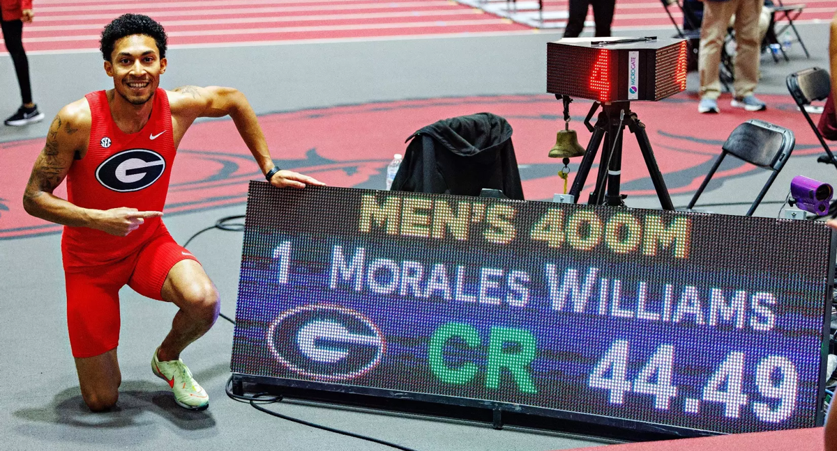 Christopher Morales-Williams consiguió un marcón de 44.49« en los SEC Championships.
