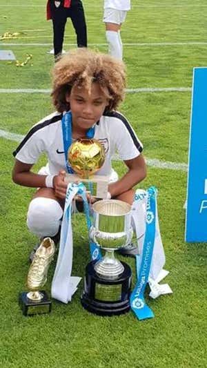 Vicky López, MVP y campeona de LaLiga Promises femenina en 2019.  LALIGA