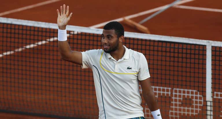 Fils, en un partido del ATP de Chile.