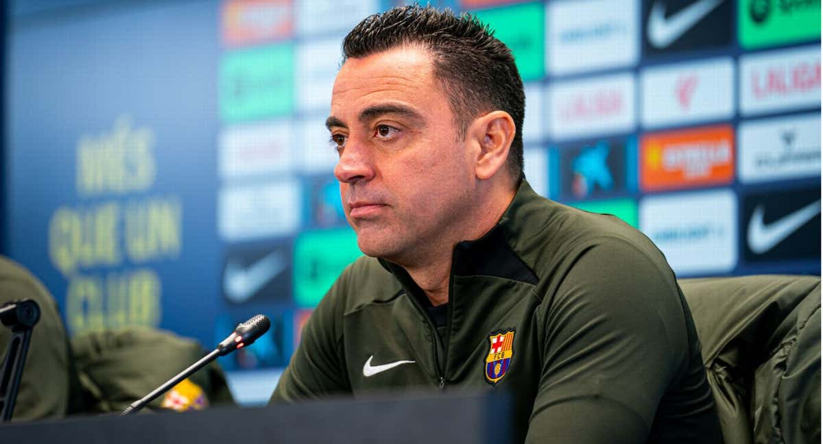 Xavi Hernández, en conferencia de prensa. /FCB