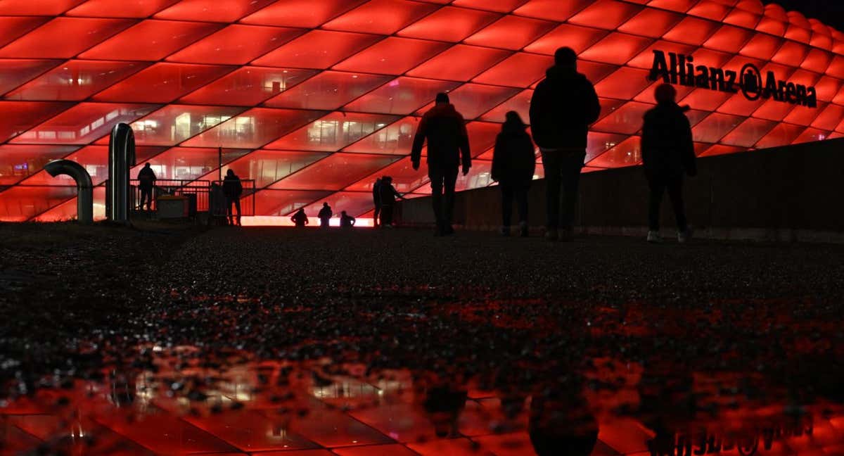 Las inmediaciones del Allianz Arena.
