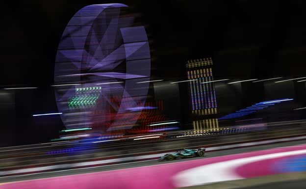 Fernando Alonso, en los libres del GP de Arabia Saudí 2024.  Aston Martin