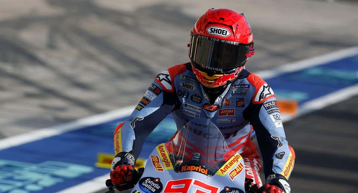 Marc Márquez, durante el GP de Catar.