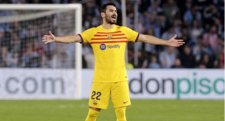 Gundogan en el partido frente al Celta de Vigo.