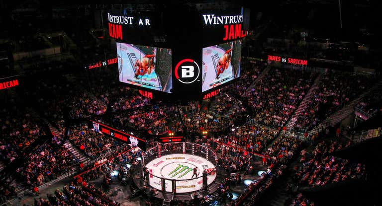 Imagen de un evento de Bellator MMA.