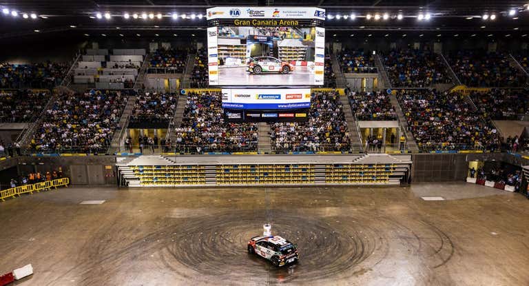 Tramo espectáculo de la pasada edición en el Gran Canaria Arena.