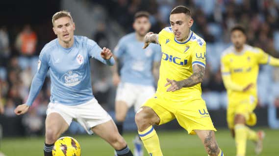 Partido de LaLiga entre el Celta de Vigo y el Cádiz./EFE/Salvador Sas