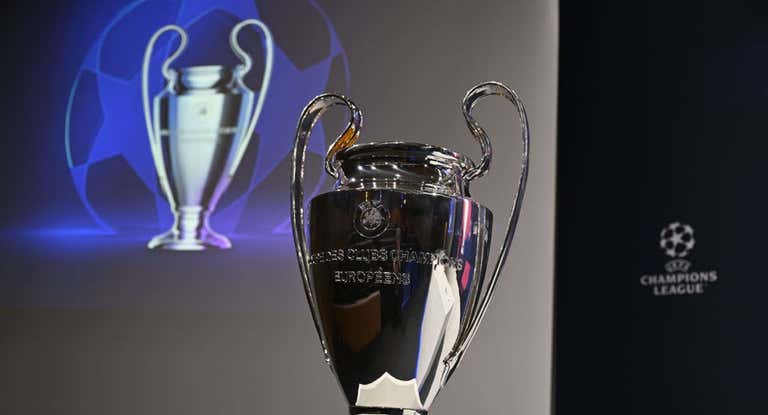 Imagen del trofeo de la Champions League.