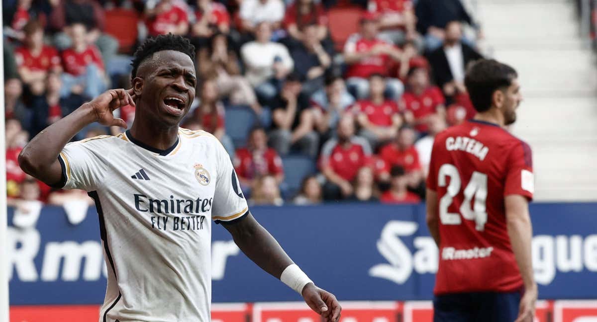 Vinicius, en el partido contra Osasuna. /EFE