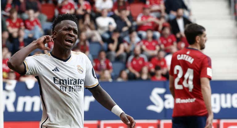 Vinicius, en el partido contra Osasuna.
