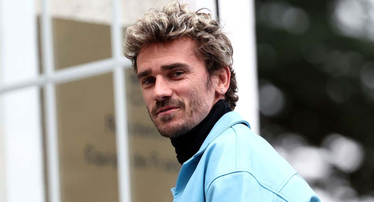 Griezmann, a su llegada a la concentración este lunes./FRANCK FIFE / AFP