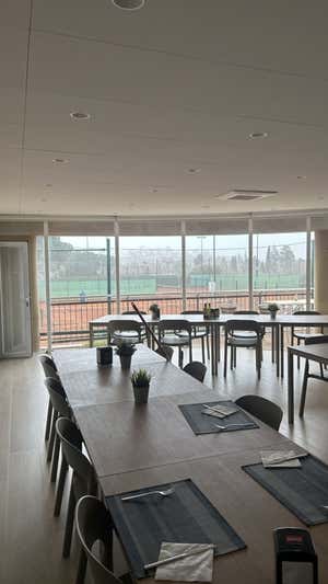 El comedor, ahora remodelado, donde se firmó el contrato de Messi. RELEVO