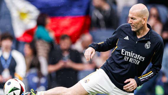 Zidane, en el Bernabéu./REAL MADRID