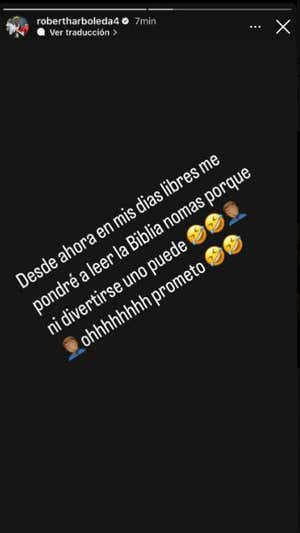 Roberto Arboleda se ríe de las críticas por el vídeo.  INSTAGRAM