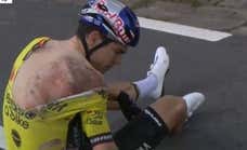 La consecuencias de la brutal caída de Van Aert: «Sólo lo vemos en accidentes de tráfico graves»