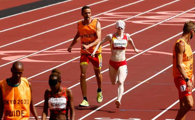 Susana Rodríguez en los 1500 m de Tokio 2020.  CPE