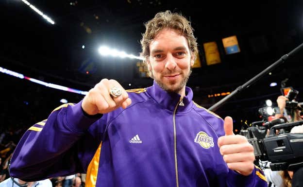 El traspaso de Pau a los Lakers supone el regreso de la franquicia angelina a lo más alto de la NBA.  AFP