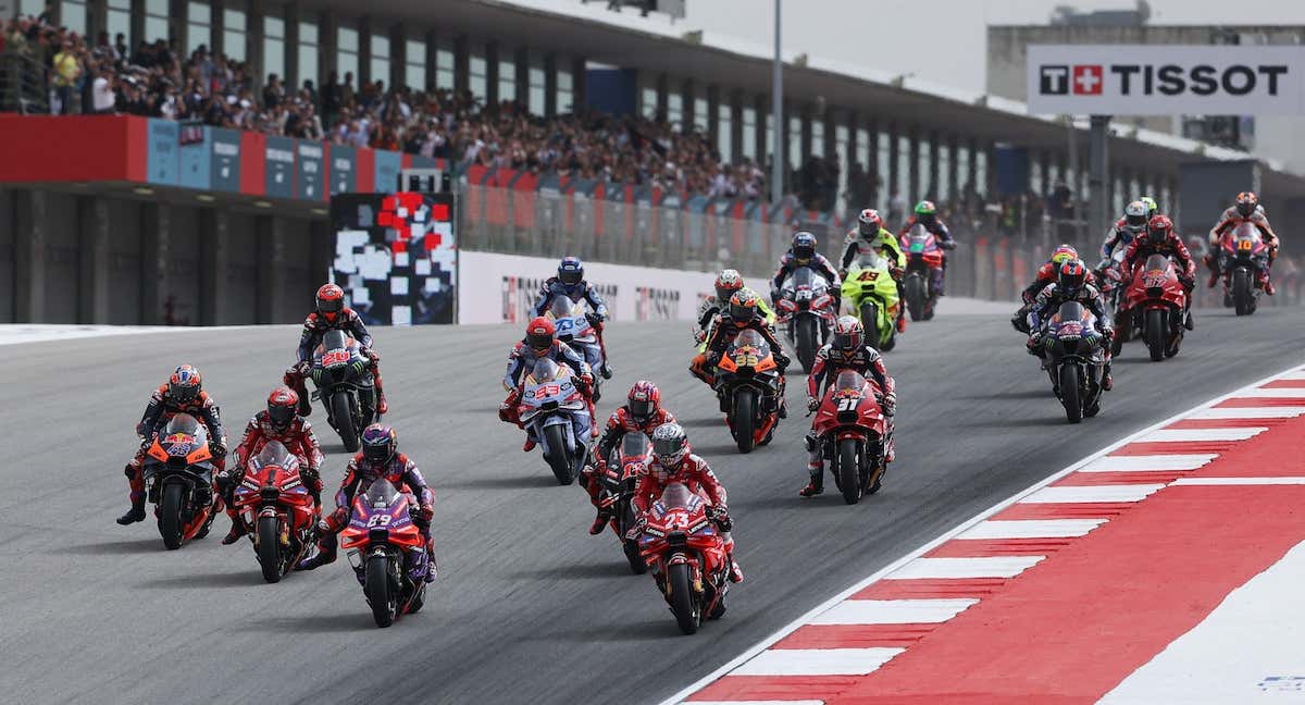 Imagen de la carrera de MotoGP en Portugal.