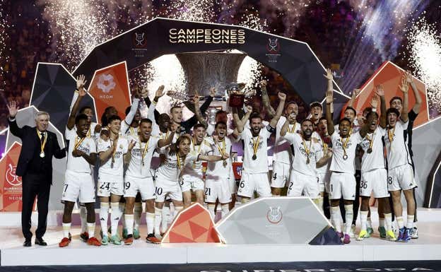 El Real Madrid, campeón de la Supercopa de España 2024 en Arabia.  REUTERS/Juan Medina