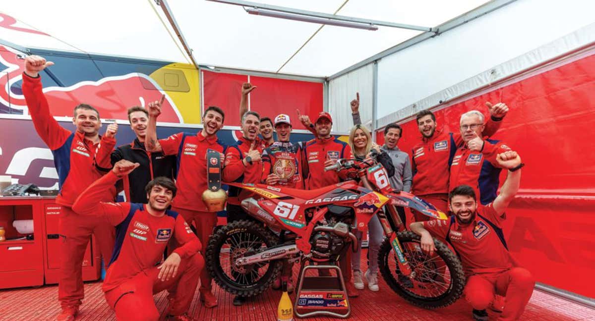 Jorge Prado tras conseguir la victoria.