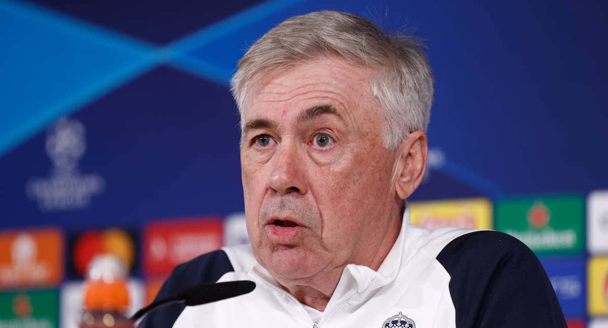 Carlo Ancelotti, en rueda de prensa./Agencias