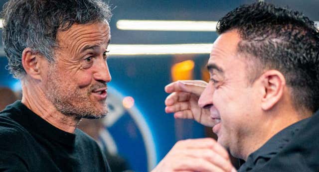El ‘colegueo’ de Xavi y Luis Enrique tras el debate del estilo: «¡Pelopo! ¿Vas a protestar hoy?»
