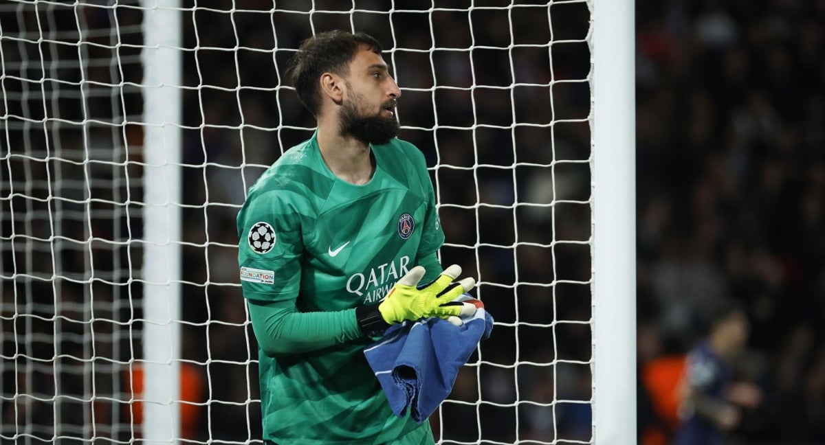Donnarumma, en el partido ante el Barcelona.