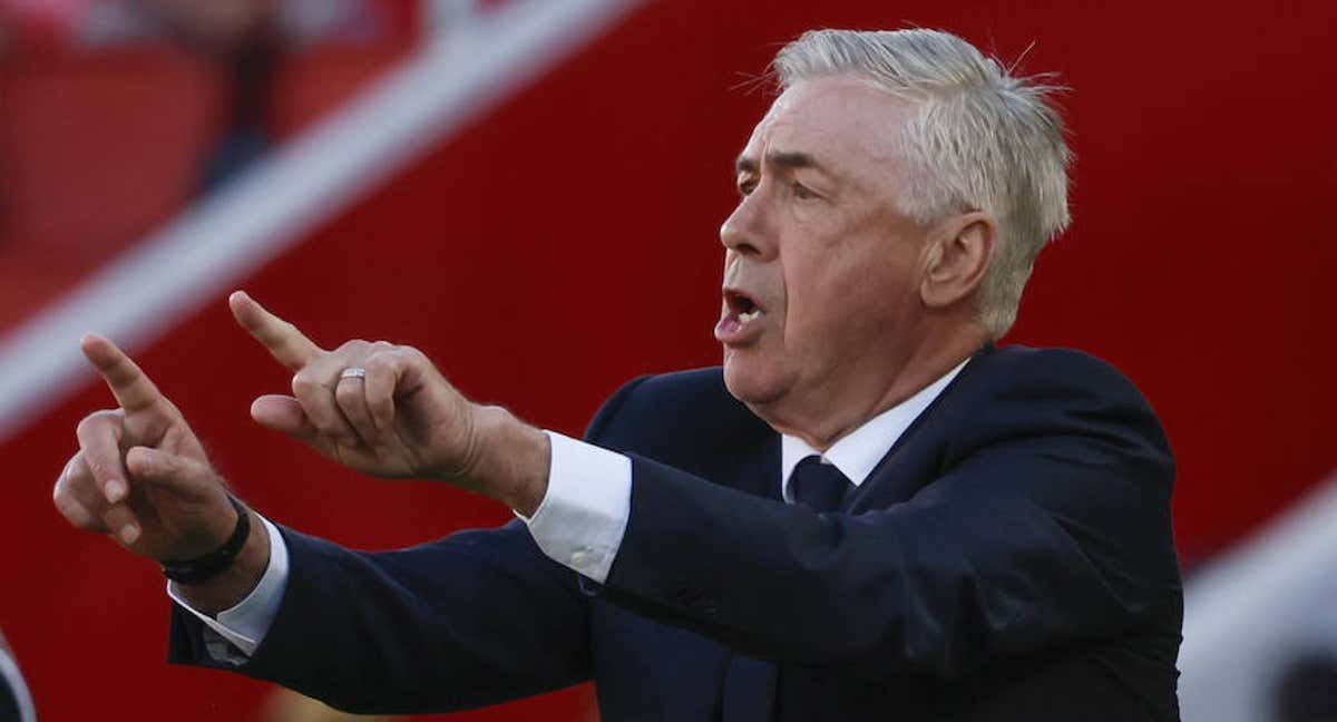 Carlo Ancelotti, en Son Moix./EFE