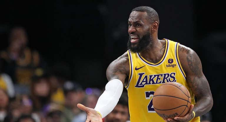 Lebron James, durante el partido contra los Grizzlies.