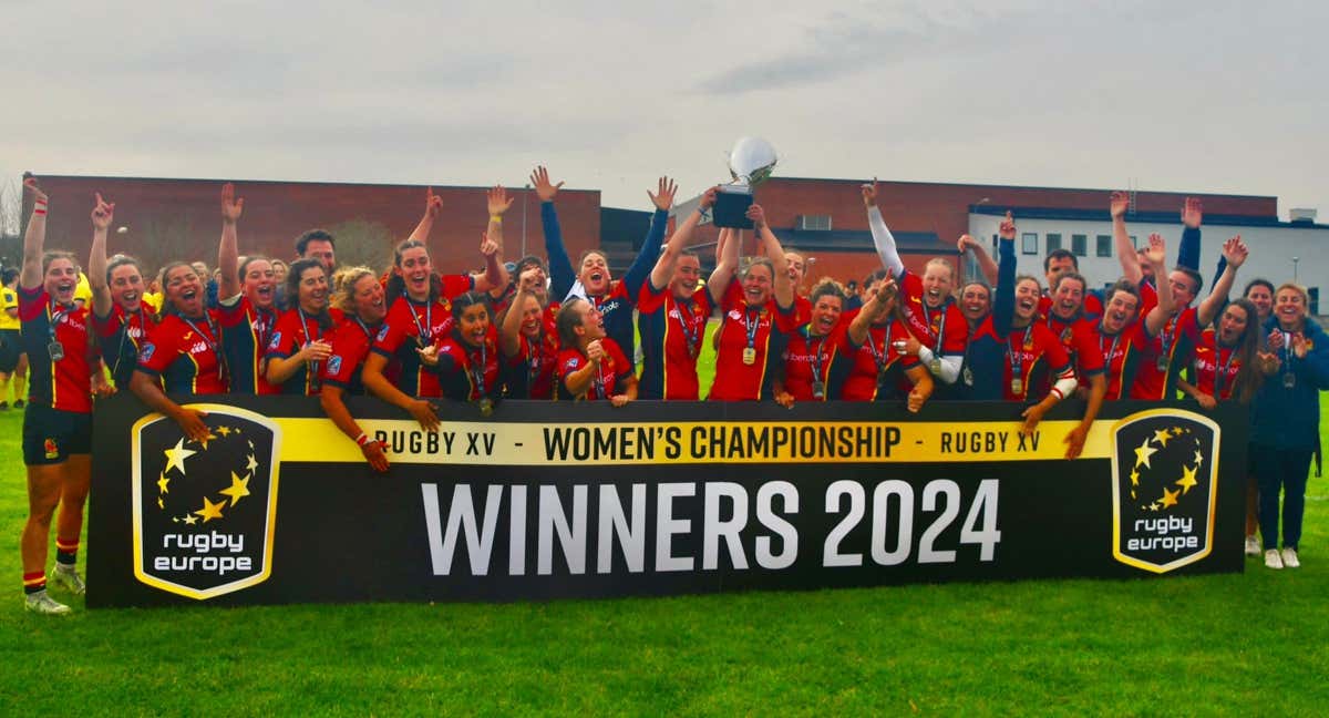 Las Leonas levantan el título de campeonas de Europa en Suecia. /Ferugby