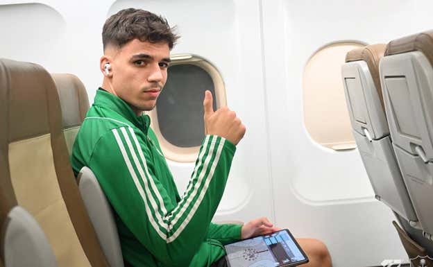 Gabri Veiga, en un viaje con el Al-Ahli.  AL-AHLI