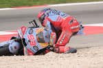 Marc Márquez y la dinámica de unas caídas que no cesan con la Ducati