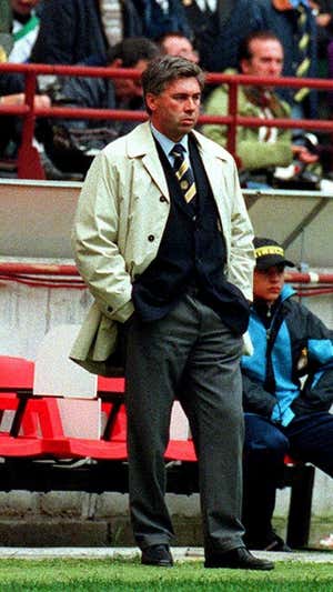 Ancelotti, con el Parma.  AP