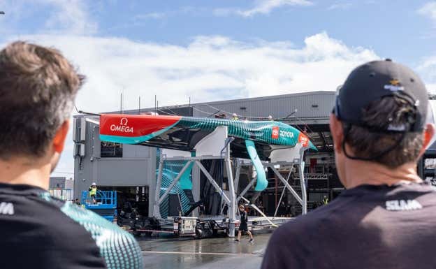 El nuevo AC75 del New Zealand.  EMIRATES TEAM NEW ZEALAND