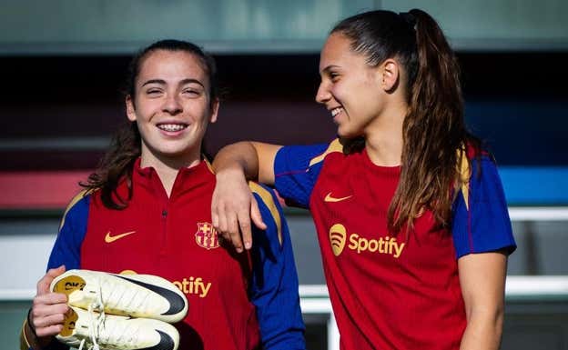 Lucía Corrales y Martina Fernández.  FC BARCELONA