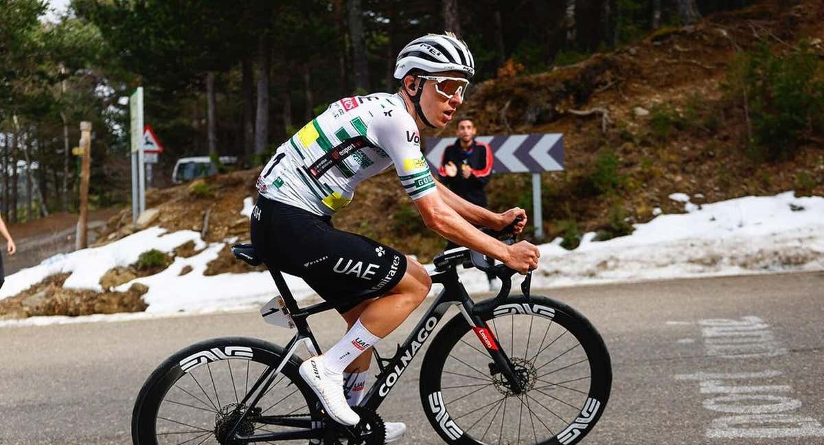 Tadej Pogacar, durante la Volta a Catalunya./Sprint Cycling