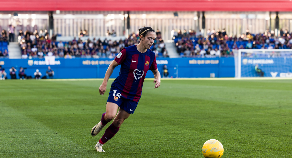 Aitana Bonmatí, en un partido reciente del Barcelona./EP