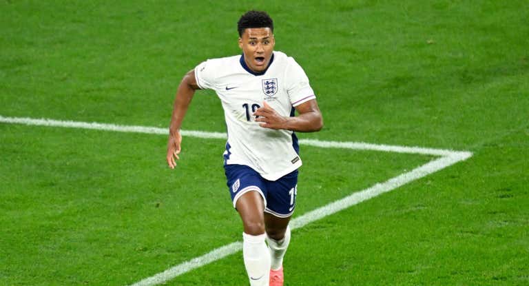 Watkins celebra su gol ante Países Bajos.