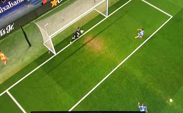 El gol fantasma en campo del Espanyol. LALIGA