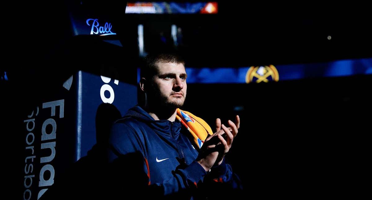 Nikola Jokic antes de empezar un partido de la NBA contra San Antonio Spurs. /Isaiah J. Downing/USA TODAY Sports