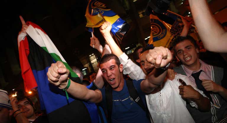 Aficionados del Inter.