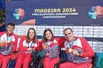 Iñigo Llopis, Nuria Marqués y el relevo mixto 4x50, campeones de Europa