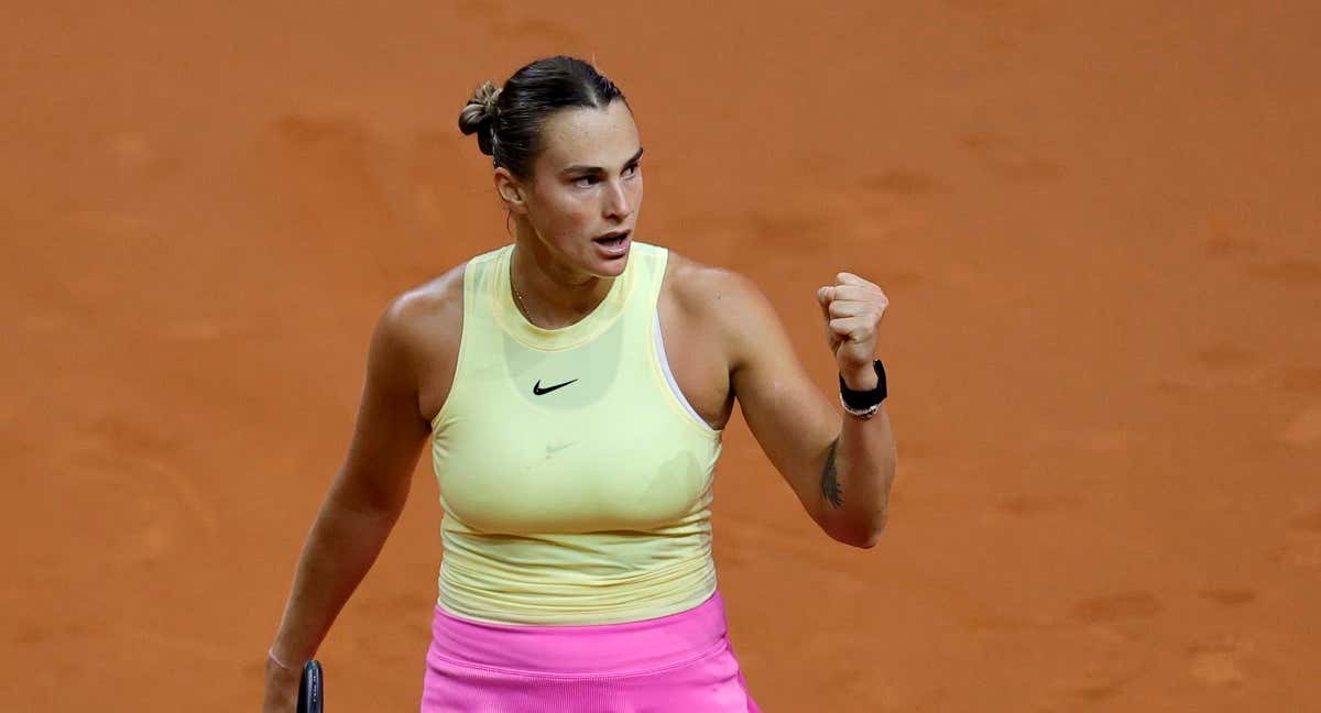 Aryna Sabalenka, campeona en 2023, es una de las principales favoritas en el Mutua Madrid Open 2024./EFE