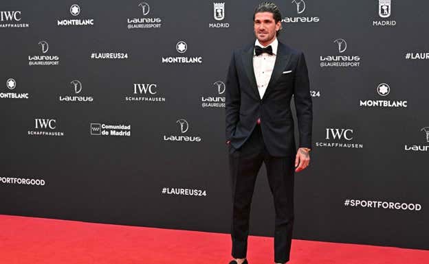 Rodrigo de Paul en la Gala Laureus. AFP